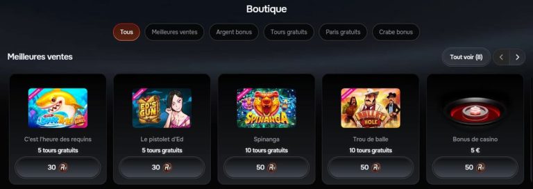Revolution Casino boutique