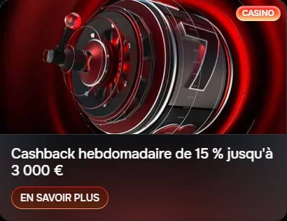 Revolution Casino cashback hebdomadaire